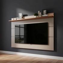 Painel Moderno Para Tv Até 65 Polegadas Off White Freijó Off White-freijo