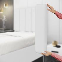 Painel Modulado Nashira 60x20 Cm / A-013 Couro Branco Painel Modulado Nashira 60x20 Cm / A-013 Couro Branco