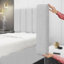 Painel Modulado Nashira 60x20 Cm / N-040 Linho Cinza Claro Painel Modulado Nashira 60x20 Cm / N-040 Linho Cinza Claro