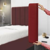 Painel Modulado Nashira 60x20 Cm / Z-001 Sued Vermelho Painel Modulado Nashira 60x20 Cm / Z-001 Sued Vermelho