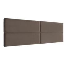 Painel Montável Herval Estofado King, Veludo Molhado Marrom, 5 x 60 x 195 cm