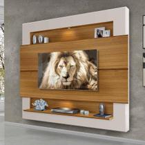 Painel Monterrey Para Tv 55 Polegadas Com Luzes Led 160 Carvalho/Off White