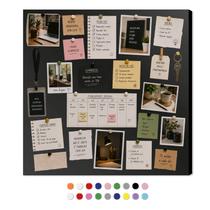 Painel Mural Magnético 50x50cm Para Recepção Secretaria Gestão Organização Com 36 Imãs Painel Mural Magnético 50x50cm Para Recepção Secretaria Gestão Organização Com 36 Imãs