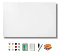 Painel Mural Magnetico De Fotos e Lousa 40x60 12 imãs Postite Caneta Planner Branco
