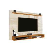 Painel MX 1.80m Com Nicho Para Aparelhos TV Até 65'' Polegadas Cor Off White / Cedro Painel MX 1.80m Com Nicho Para Aparelhos TV Até 65'' Polegadas Cor Off White / Cedro