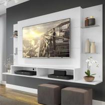 Painel Nairóbi Plus para TV Até 60" Branco Acetinado Texturizado - Multimóveis