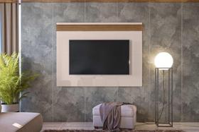 Painel Napoly 1.60m suspenso p/ TV até 58'' cor Off white / Madero