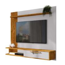 Painel Naturalle para TV até 60” com 1 Porta, Prateleira e Design com Detalhe Frisado