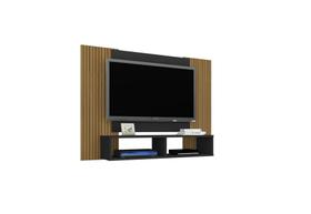 Painel Navi Preto Ripado Bechara Móveis Painel Navi Preto Ripado Bechara Móveis