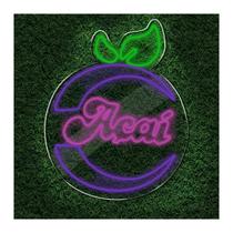 Painel Neon Led Açaí Letreiro Personalizado Decoração Painel Neon Led Açaí Letreiro Personalizado Decoração