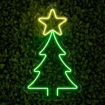 Painel Neon Led Arvore de Natal festa decoração final de ano