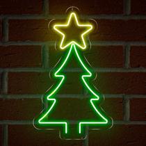 Painel Neon Led Arvore de Natal festa decoração final de ano Painel Neon Led Arvore de Natal festa decoração final de ano