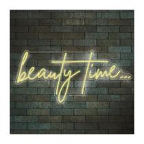 Painel Neon Led Beauty Time Luminária Criativa Painel Neon Led Beauty Time Luminária Criativa