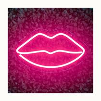 Painel Neon Led Boca Instagram Iluminação 34 Cm Painel Neon Led Boca Instagram Iluminação 34 Cm