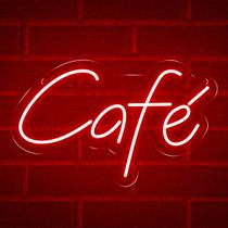 Painel Neon Led Café Escrita luminosa amantes de café Painel Neon Led Café Escrita luminosa amantes de café