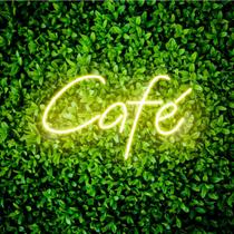 Painel Neon Led Café Escrita Luminosa Amantes de Café Painel Neon Led Café Escrita Luminosa Amantes de Café