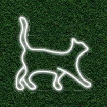 Painel Neon Led Cat Gato Decoração Pet Shop Amante de Animal Painel Neon Led Cat Gato Decoração Pet Shop Amante de Animal