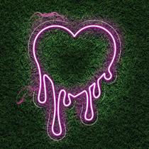 Painel Neon Led Coração Desenho Instagramável Decorativo Painel Neon Led Coração Desenho Instagramável Decorativo