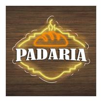 Painel Neon Led Padaria Aplique Acrilico Decoração