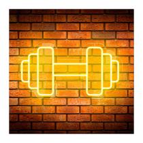 Painel Neon Led Peso de Academia/Halter Decoração, Foto