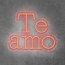 Painel Neon Te amo Personalizado Decoração Romantica