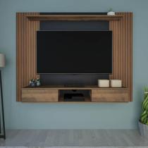 Painel Nevada Pinho Ripado C/ Preto Para Tvs De Até 75" 2 Portas Painel Nevada Pinho Ripado C/ Preto Para Tvs De Até 75" 2 Portas