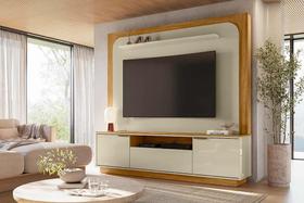 Painel Nilo para TV de até 75 polegadas - Cumaru Opala - Madetec