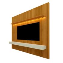 Painel Nobre com Nicho 230cm Home para Tv Até 85 Polegadas com Led Gelius Cor Naturale Off White Painel Nobre com Nicho 230cm Home para Tv Até 85 Polegadas com Led Gelius Cor Naturale Off White