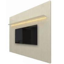 Painel Nobre Sem Nicho 230cm para Tv Até 85 Polegadas com Led Gelius Cor Off White Painel Nobre Sem Nicho 230cm para Tv Até 85 Polegadas com Led Gelius Cor Off White