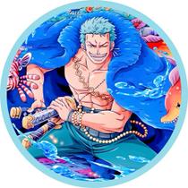 Painel OnePiece Festa Redondo Tecido Sublimado 50x50 Painel OnePiece Festa Redondo Tecido Sublimado 50x50