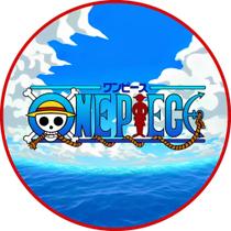 Painel OnePiece Festa Redondo Tecido Sublimado 50x50 Painel OnePiece Festa Redondo Tecido Sublimado 50x50