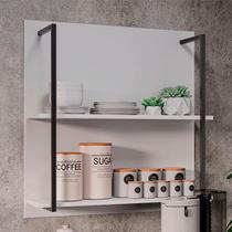 Painel Organizador com Solesi 2 Prateleiras Branco G96 - Gran Belo Painel Organizador com Solesi 2 Prateleiras Branco G96 - Gran Belo