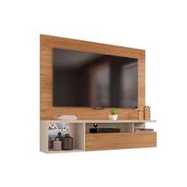 Painel p/ TV Casal Black até 55 Polegadas Buriti/Off White - Caemmun