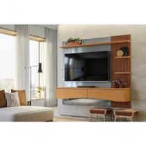 Painel P- Tvs Até 65 Europa Cinza Perolizado-tauari Ripado - Lukaliam Painel P- Tvs Até 65 Europa Cinza Perolizado-tauari Ripado - Lukaliam
