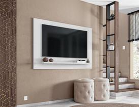 Painel p/ Tvs com Prateleira e dupla instalação Branco