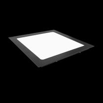 Painel Paflon Luminária Embutir Quadrada Preta Flat Led 18w - LUMANTI