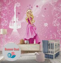 Painel papel de parede adesivo vinilico Barbie Meninas 69 M² - BANNER BANI