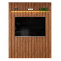 Painel Para Até 65 Polegadas 1,83m Ripado Autêntico Com Led E Prateleira Montreal Madeirado Madeirado Painel Para Até 65 Polegadas 1,83m Ripado Autêntico Com Led E Prateleira Montreal Madeirado Madeirado