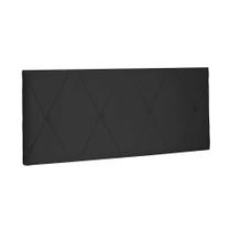 Painel para Cama Box Casal Aquilla Suede Preto