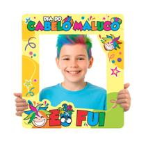 Painel para Fotos Cabelo Maluco 48x55cm em EVA Piffer Festas - Inspire sua Festa Loja