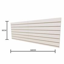 Painel para ganchos, ideal para lojas branco 90(A)x240(C)cm sem ganchos