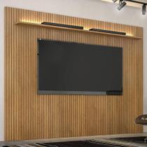 Painel Para Suspenso Frisado Ambiente Curitiba 2240 Cinamomo Off White Com Led - Valdemóveis