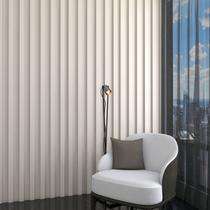 Painel para TV 100% Mdf Ripado Decoração Off White - Panorama Móveis Painel para TV 100% Mdf Ripado Decoração Off White - Panorama Móveis