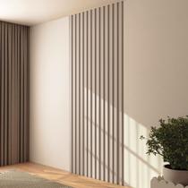 Painel para TV 100% Mdf Ripado Fendi Pa74 Fe - Dalla Costa Painel para TV 100% Mdf Ripado Fendi Pa74 Fe - Dalla Costa