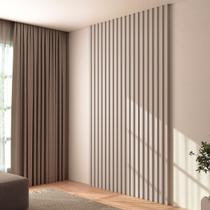 Painel para TV 100% Mdf Ripado Fendi Pa75 Fe - Dalla Costa Painel para TV 100% Mdf Ripado Fendi Pa75 Fe - Dalla Costa