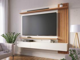 Painel para TV 1,80 Juriti Off White Matte/Freijo Colibri