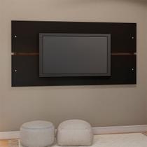 Painel para TV 180cm Preto Madeirado