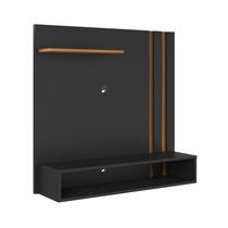 Painel Para TV 32 Polegadas Com 2 Nichos preta - WM MOVEIS
