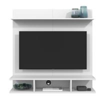 Painel Para Tv 32 Polegadas Com Prateleira Smart Plus Quarto Sala Ripado Onix - Diversas Cores - Lojas Comprou Chegou