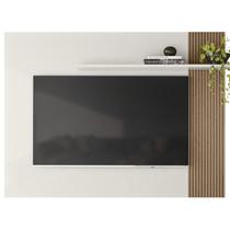 Painel Para TV 40 Polegadas 13936 Off White Cristal Ripado Madeira Dmad Painel Para TV 40 Polegadas 13936 Off White Cristal Ripado Madeira Dmad